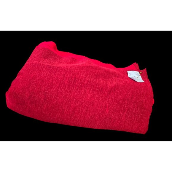 Vintage Woven Fabric Knit Red Material 67" W x 3 yds Long - Picture 5 of 8